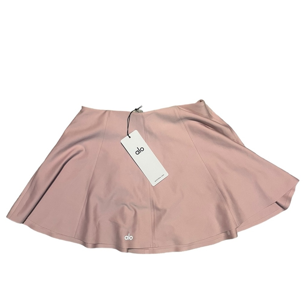 NWT Alo Yoga Airlift Down The Line Tennis Skirt Ballet Pink - Picture 2 of 9